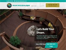 Tablet Screenshot of miamideckbuilders.com